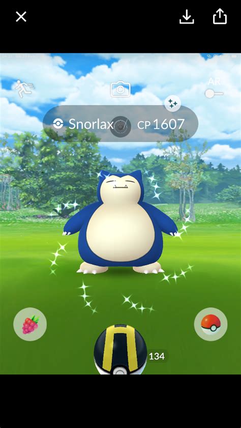 pokemon go shiny snorlax odds